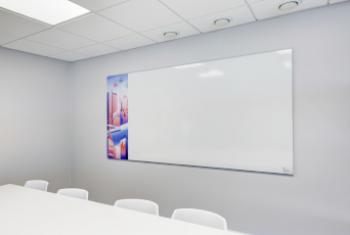 Sky Whiteboards, CombiBoard with combination of printed image and whiteboard